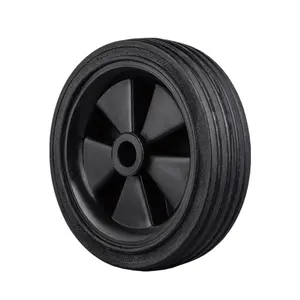 diameter 120mm small solid rubber wheels for baby cot, stroller, hotel luggage cart
