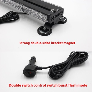 Dépanneuse d'alarme de voiture 12V/24V avec aimant fort longue rangée jaune LED plafonnier clignotant accessoires extérieurs accessoire - Product Image 4