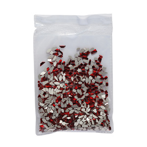 Ногтей, красное сердце, стекло, стразы - Product Image 5