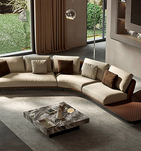 Sofá Modular <span class=keywords><strong>de</strong></span> Diseño Combinado en Piel <span class=keywords><strong>de</strong></span> Vacuno Estilo Nórdico, Superventas, Venta Directa <span class=keywords><strong>de</strong></span> Fábrica, Suministro para Proyectos, Fábrica <span class=keywords><strong>de</strong></span> Foshan - Product Image 2