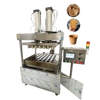 Machine à biscuits électriques commerciale, machine à tasses à thé, machine à tasses à café comestibles