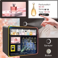 Máquina Expendedora de Perfume Vertical Inteligente de Lujo con SDK, Retorno de Monedas, Pantalla Táctil de 10 Pulgadas, Wi-Fi, 4G LTE y Dispensador de Spray
