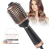 PRITECH Sèche-cheveux 1200W, Brosse à air chaud, Styler et Volumisant, Peigne Lisseur et Rouleau Coiffant, Sèche-cheveux Tout-en-un pour Usage Domestique