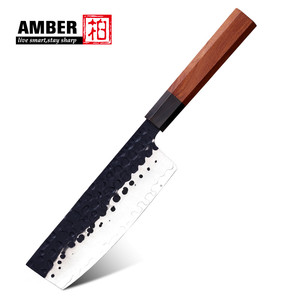 Cuchillo de Cocina Japonés Forjado a Mano de 7 Pulgadas, Acero con Alto Contenido de Carbono AUS10, Cuchillo para Verduras, Cuchillo de Chef en <span class=keywords><strong>Venta</strong></span> - Product Image 1