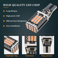 Falconsight Super Helle 2017 48SMD T15 LED W16W Auto-Rückfahrleuchten Canbus Glühbirne Weiß Rot Bernstein Rückfahr- und Bremsleuchte Universal