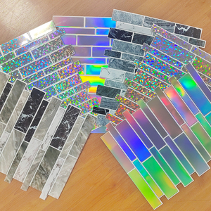 部屋の装飾のためのミラー自己粘着タイルウォールステッカー - Product Image 2