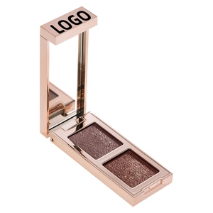 Biểu Tượng Tùy Chỉnh Dễ Dàng Để Pha Trộn Cao Tỏa Sáng Dual-Màu Eyeshadow Palette OEM/Odm Kéo Dài Không-Phai Kim Loại Lấp Lánh Bóng Mắt Gel - Product Image 4