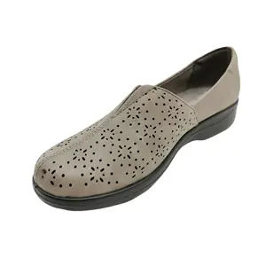Einzel-Damen-Schuhe laser-Stick-Oberteil lässige flache Schuhe Großhandel anpassbare bequeme leichte PU-Schuhe