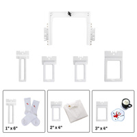 Kit de broderie magnétique 4-en-1 pour poches, casquettes, chaussettes, manches courtes, tissus, compatible avec les machines à broder Smartstitch S1000, S1001, S1201