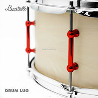Beatello Black Gold Lug Tom Bass Snare Lugs Drum Hardware Parts Tube Lug Accessories Holes 45 mm