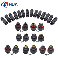 5A M12 Mini connecteur fil assemblage soudure 3 broches mâle et femelle prises étanches pour l'alimentation