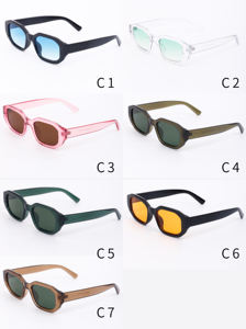 3505 Finewellクラシックレトロブランドデザイナーファッション長方形シェードビンテージスクエアカスタムロゴサングラス女性用男性用 - Product Image 5