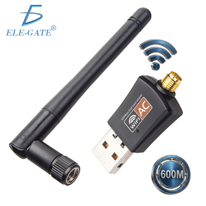 ELE-GATE WiFi USB Adapter 600Mbps Dual Band AC With Antenna For <b>PC</b> - Product Image 2