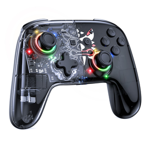 C6 Multi-piattaforma RGB LED Fingertip <span class=keywords><strong>Controller</strong></span> di gioco per <span class=keywords><strong>Switch</strong></span> PC PS BT Wireless Gamepad Joystick - Product Image 1