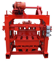 Machine à fabriquer des blocs de ciment creux et emboîtables QTJ4-35B pour travaux de construction