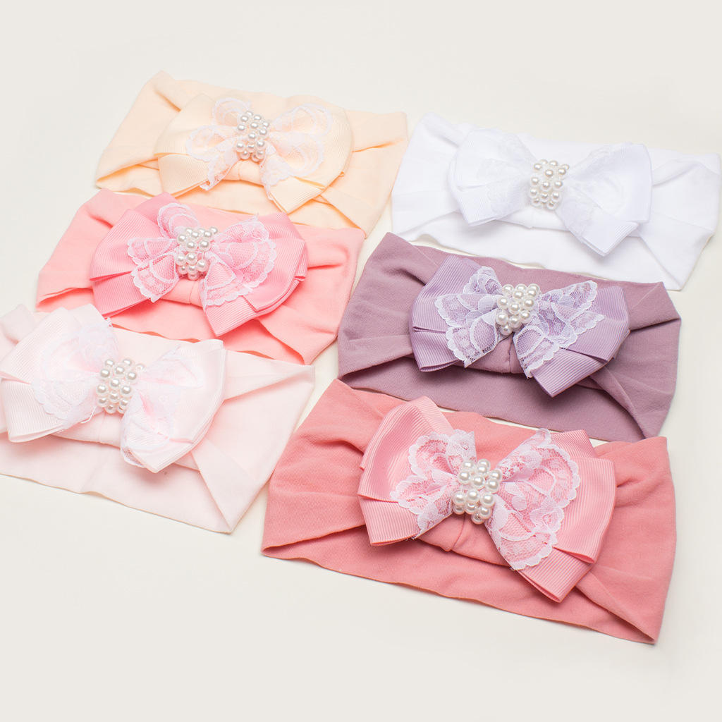 New Nylon Satin Swallowtail Hair Bows Children's Hair Band Baby