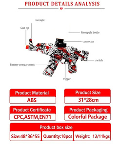 Pistola de Juguete Jinying AK47 de Balas Blandas, Blaster de Gel Automático Eléctrico de Plástico, Juego de Disparos, Pistola de Juguete Eléctrica de Hidrogel - Product Image 3