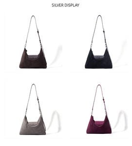 Bolsos de Mano de Cuero Genuino Vintage Esmerilado de Diseñador OEM de Marcas Famosas para Mujer, Venta al por Mayor Personalizada 2026 - Product Image 4