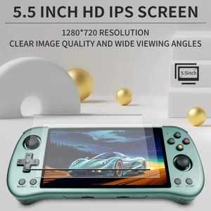 Console de jeu portable rétro FORYOBUD X55, écran HD de 5,5 pouces, console de jeu portable WiFi pour enfants et adultes, RK3566, émulateurs open source - Product Image 2