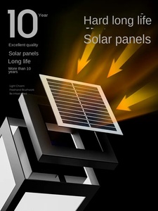 Venta al por mayor al aire libre jardín solar bolardo de luz de alta calidad IP65 impermeable solar jardín luces de césped - Product Image 5