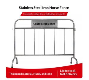 Barrera de Seguridad Portátil de Acero Inoxidable de 1.5 m, Fabricada con Acero de Grado 304 con Tubo de 32 mm para Control de Tráfico, Eventos y Aislamiento de Áreas - Product Image 2