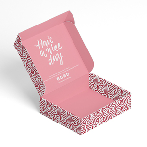 Scatole Regalo Personalizzate per Spedizioni, <span class=keywords><strong>Design</strong></span> Personalizzato, Colore e Dimensioni Personalizzabili, Scatole Rosa e Bianche, Scatole in Carta Ecologica - Product Image 3