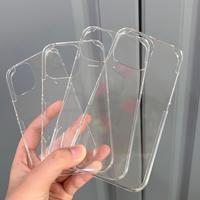 Coque de protection transparente rigide en PC anti-traces de doigts, semi-encollée, personnalisable, anti-chute, pour iPhone 17 (base simple)