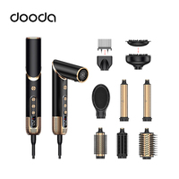Styler capillaire 8-en-1 haute vitesse avec moteur sans balais 110 000 tr/min, 1400W, 3 vitesses, protection thermique, sèche-cheveux et boucleur