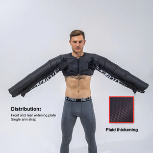 Masseur de compression pour la circulation sanguine professionnel, 8 chambres, bras, épaules, poitrine, dos, <span class=keywords><strong>TPU</strong></span> médical certifié CE, <span class=keywords><strong>air</strong></span> - Product Image 2