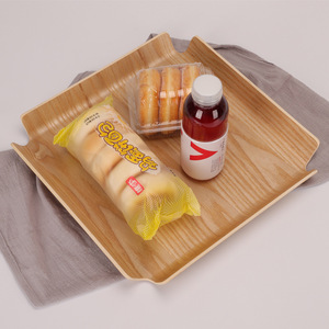 Wooden Handheld <strong>Rectangular</strong> Baked Cake and <strong>Bread</strong> Plate Optional <strong>Display</strong> Dining Plate Serving Plate Wooden Pastry <strong>Tray</strong> - Product Image 5