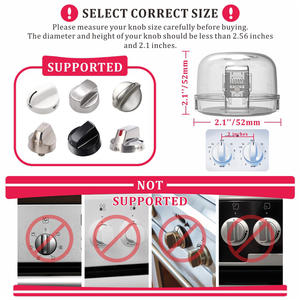 Gran oferta Probebi VB005 silicona PC horno perilla cubierta protectora estufa superior para seguridad de los niños suministros para bebés - Product Image 6