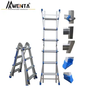 EN 131 multifunction telescopic hinge for multipurpose telescopic folding ladder