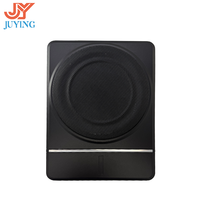 Subwoofer actif fin de 8 pouces à bobine simple sous siège 120W, haut-parleur de basses mono en aluminium pour voiture, apparence personnalisée, vente en gros