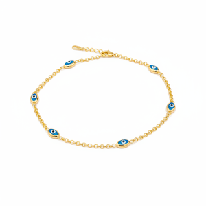 Oval Shape Turkish Eye Design <b>Charm</b> Thin Bracelet Turkish Wholesale Handmade 925 Sterling Silver Jewelry - Product Image 2