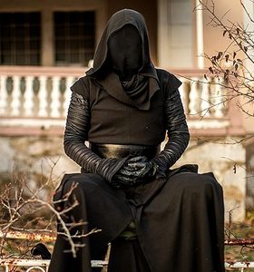 <span class=keywords><strong>Masque</strong></span> Complet Noir Halloween Capuche Adulte <span class=keywords><strong>Sans</strong></span> <span class=keywords><strong>Visage</strong></span> Morph Head Cloth - Product Image 5