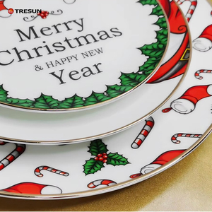 Platos <span class=keywords><strong>de</strong></span> Porcelana Ecológicos Personalizados con Diseño <span class=keywords><strong>de</strong></span> Árbol <span class=keywords><strong>de</strong></span> Navidad, Platos para Servir Comida Grabados, Decoración para Comedor <span class=keywords><strong>de</strong></span> <span class=keywords><strong>Hotel</strong></span> - Product Image 5