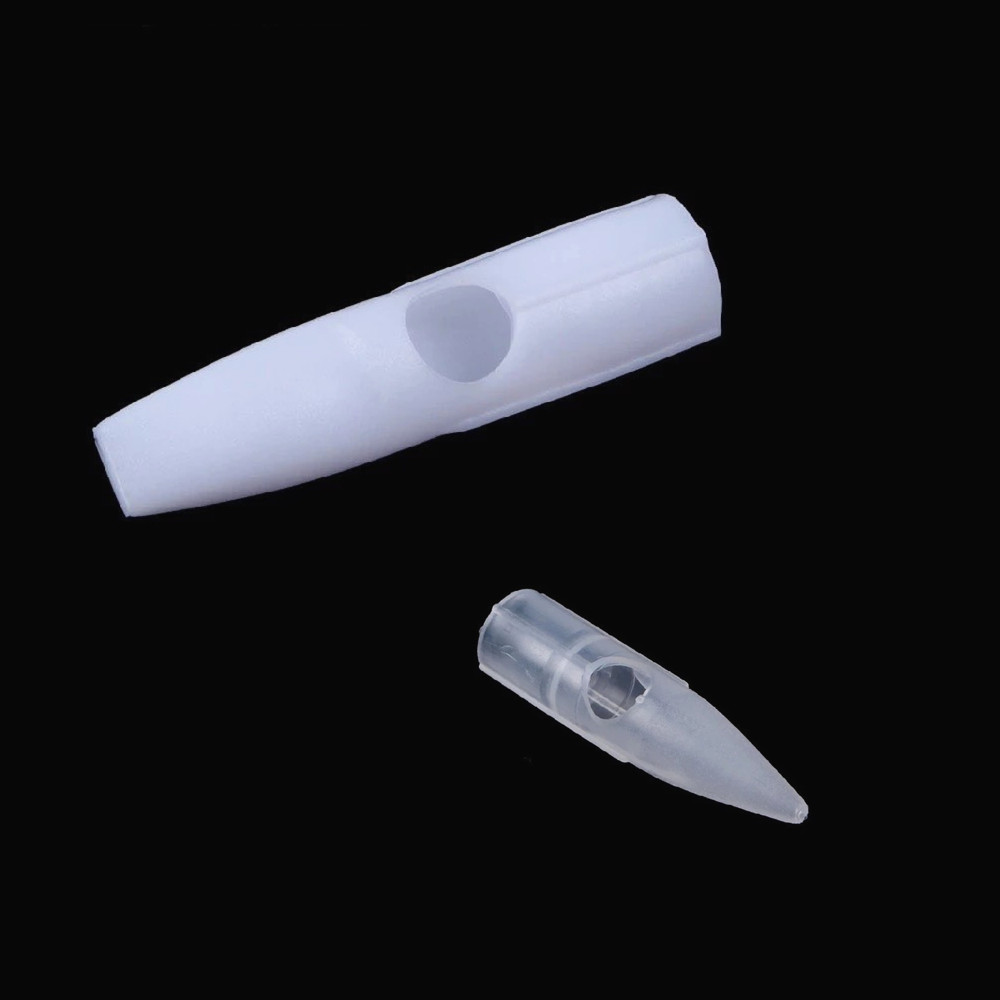 Перманентный макияж Одноразовый Пластиковый черный колпачок иглы для татуировки бровей машинка для татуировки чернил