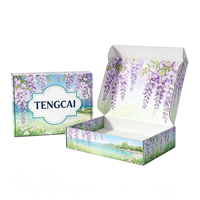 Boîte cadeau en carton ondulé personnalisée avec gaufrage et pelliculage mat, recyclable, taille personnalisée pour usage cosmétique