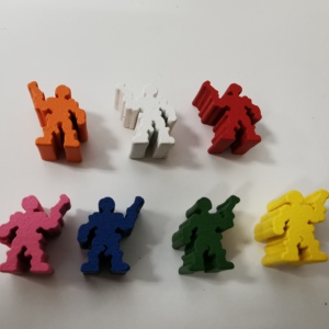 ボードゲーム用カスタム形状デザイン木製ミープル木製フィギュア - Product Image 2