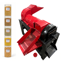 Machine à décortiquer le maïs diesel multifonctionnelle, décortiqueuse de céréales, machine à battre le blé, le riz, le sorgho, le soja, le millet