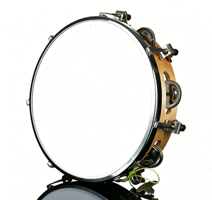 Tambourin en bois à une rangée de 8 pouces pour la pratique et l'entraînement musical des enfants - Instrument de percussion Orff en gros - Product Image 1