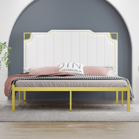 Sommier au design tatami élégant et discret avec structure métallique robuste, gain de place, pour chambres parentales et chambres d'amis, montage facile