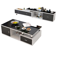 Gabinetes de Tv de sala de estar directos de fábrica para sala de estar Gabinete de función de almacenamiento de muebles de madera para el hogar