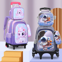 Sac à dos à roulettes pour enfants avec boîte à lunch intégrée - Mochilas Escolares