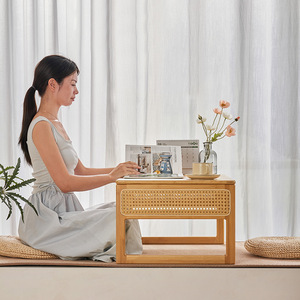 Simple Wooden Coffee Table With Storage Tatami Style For Living <b>Room</b> Bedroom Study <b>Desk</b> - Product Image 3