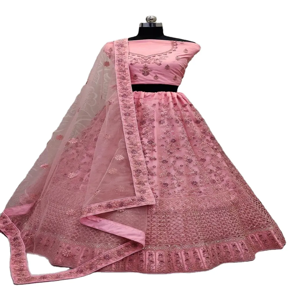 Abbigliamento da sposa migliore qualità di buona qualità ricamo in velluto pesante Lehenga Choli con fornitore all'ingrosso Dupatta