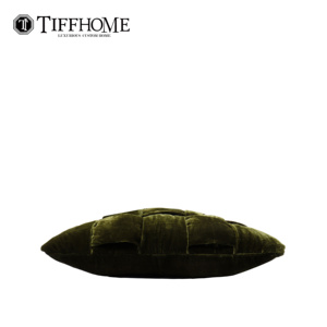 TIFFHOME Fodere per Cuscini in Velluto <span class=keywords><strong>Verde</strong></span> Scuro Tessuto a Mano, Federe Decorative Organiche Personalizzate per Sedia, Divano, Camera da Letto, Soggiorno - Product Image 3