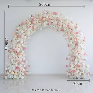 Gapura Bunga untuk Acara Pernikahan dengan Stand, Runner Bunga Mawar Sutra, Latar Belakang Gapura Pernikahan, Dekorasi Dinding Kamar Tidur Romantis - Product Image 5