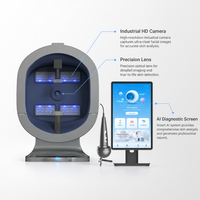 Analyseur de peau AISkin, appareil d'analyse de la peau avancé, scanner facial AI avec détection du cuir chevelu pour utilisation en clinique esthétique, technologie