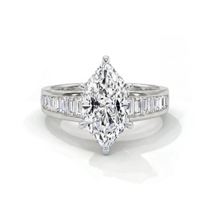 Bague élégante en moissanite pour femme, argent sterling 925, bijoux de luxe hip-hop, design scintillant, cadeau tendance - Product Image 3